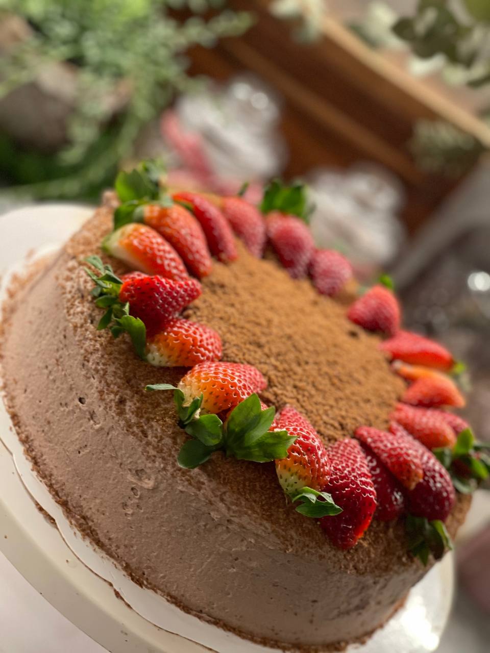 Chocolate strawberry cake